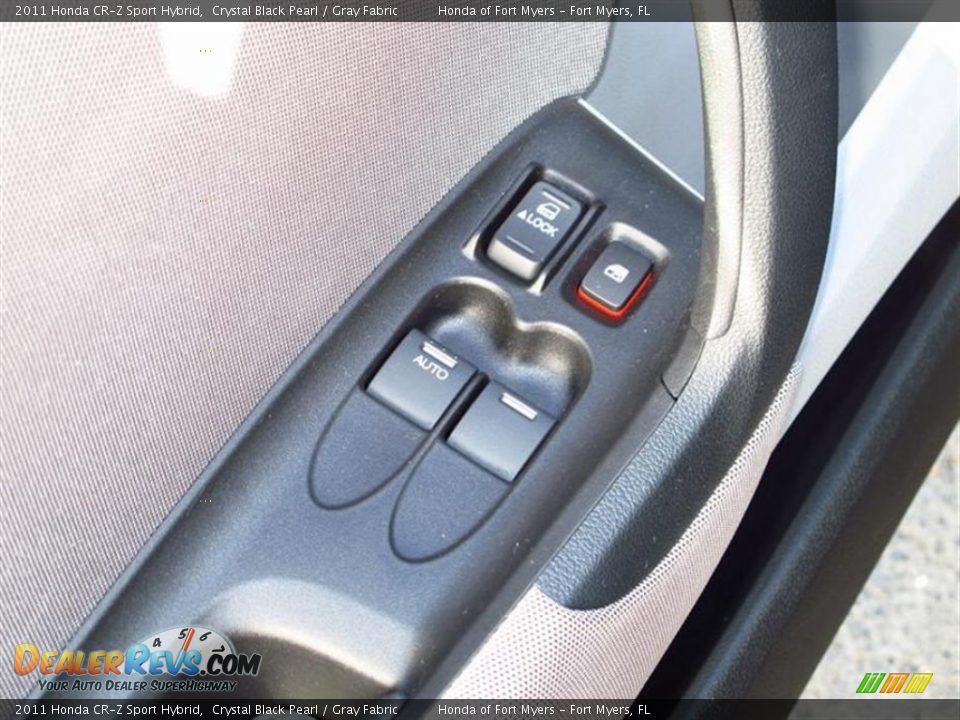 2011 Honda CR-Z Sport Hybrid Crystal Black Pearl / Gray Fabric Photo #15