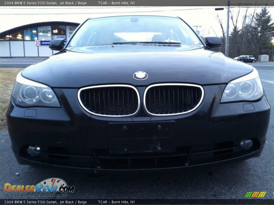 2004 BMW 5 Series 530i Sedan Jet Black / Beige Photo #3