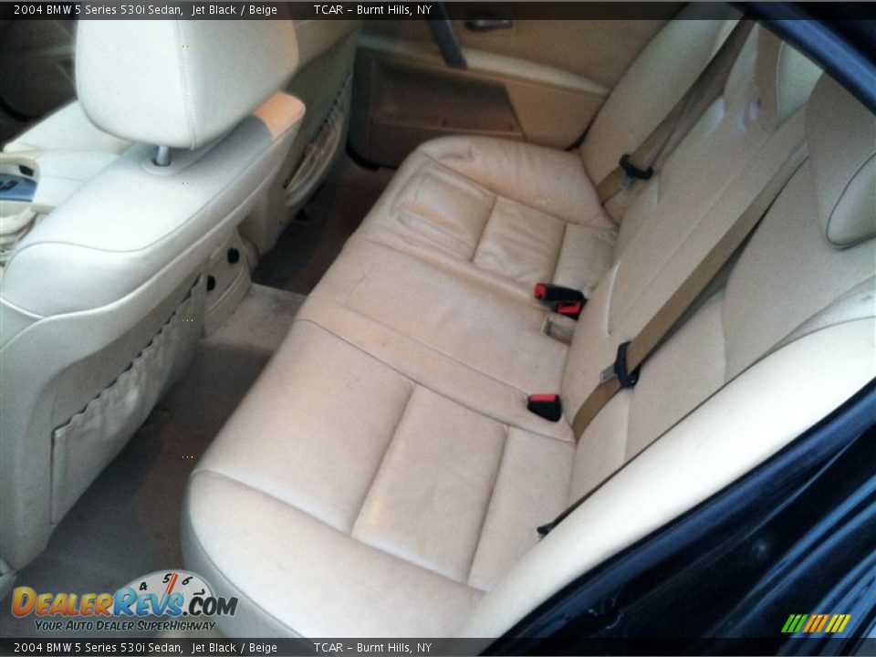 2004 BMW 5 Series 530i Sedan Jet Black / Beige Photo #9