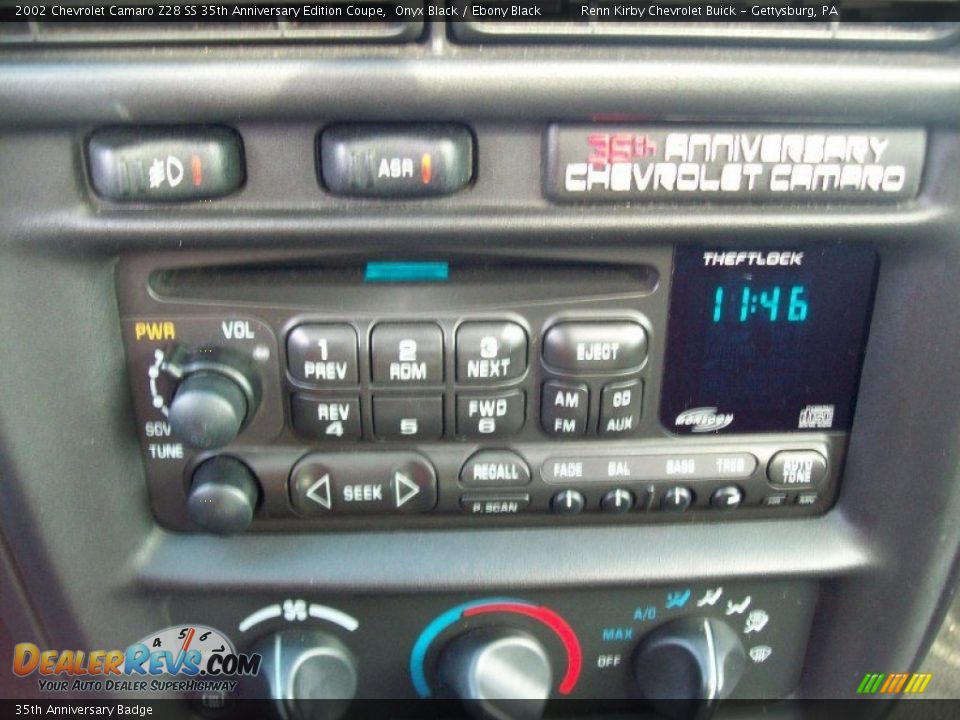 35th Anniversary Badge - 2002 Chevrolet Camaro