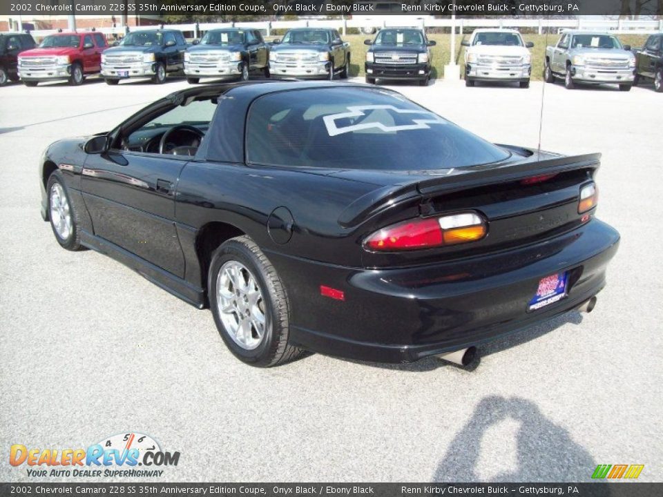 2002 Chevrolet Camaro Z28 SS 35th Anniversary Edition Coupe Onyx Black / Ebony Black Photo #12