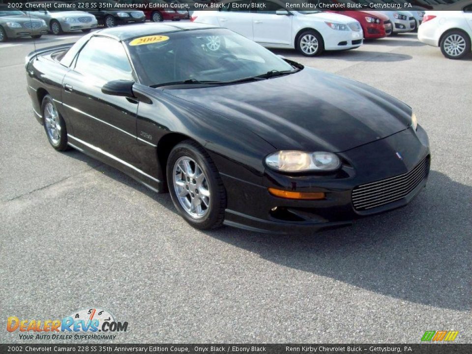 2002 Chevrolet Camaro Z28 SS 35th Anniversary Edition Coupe Onyx Black / Ebony Black Photo #13