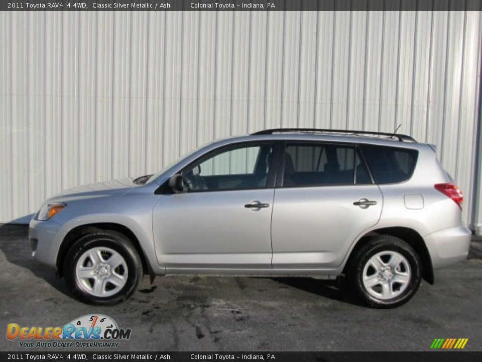 2011 Toyota RAV4 I4 4WD Classic Silver Metallic / Ash Photo #2