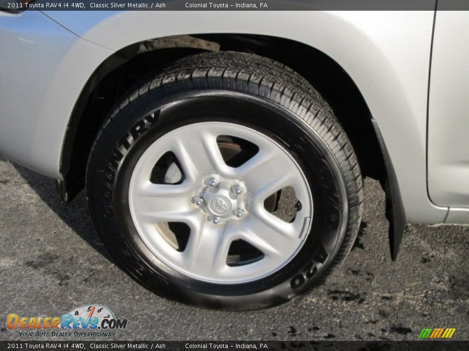 2011 Toyota RAV4 I4 4WD Classic Silver Metallic / Ash Photo #3