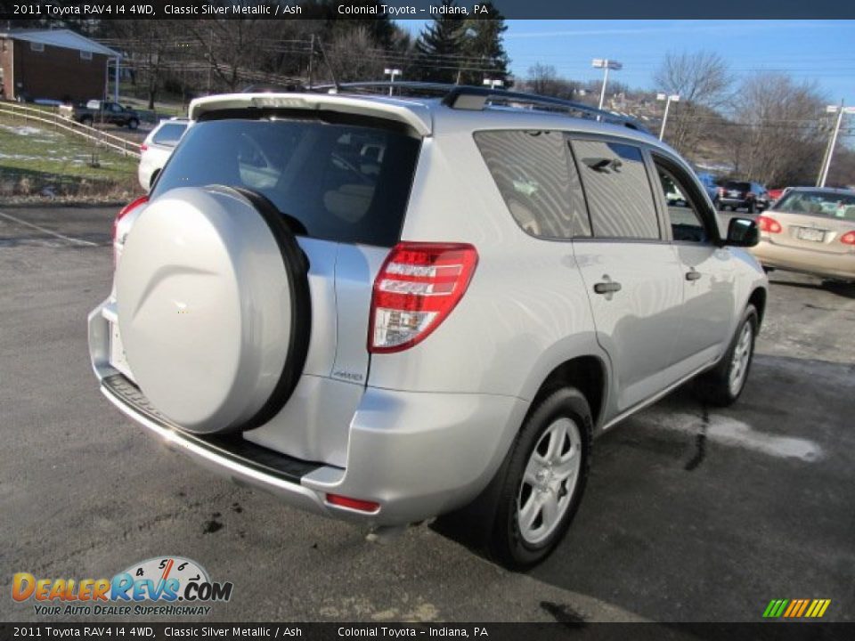2011 Toyota RAV4 I4 4WD Classic Silver Metallic / Ash Photo #8