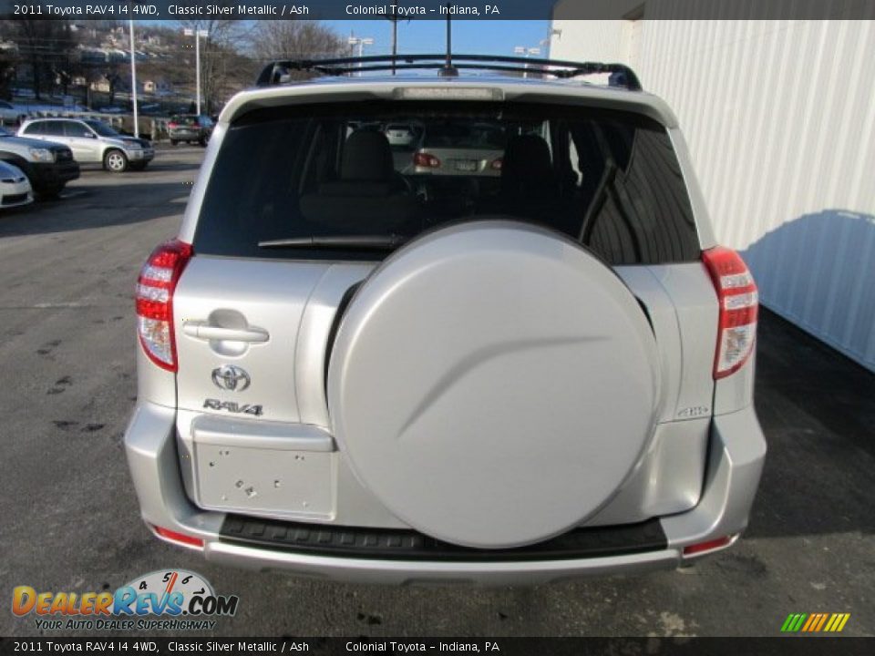 2011 Toyota RAV4 I4 4WD Classic Silver Metallic / Ash Photo #9