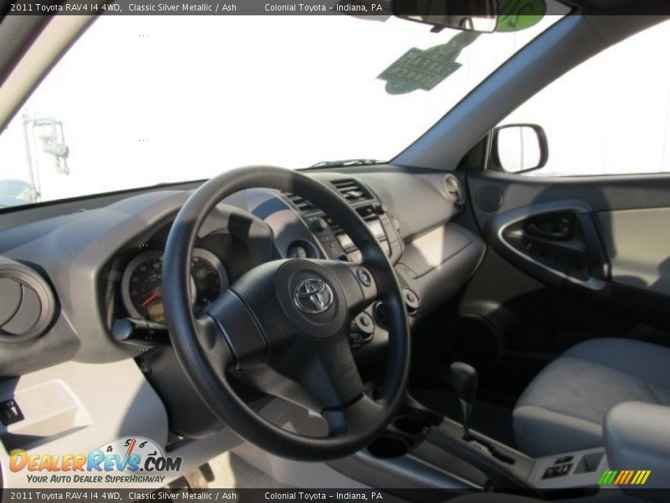 2011 Toyota RAV4 I4 4WD Classic Silver Metallic / Ash Photo #12