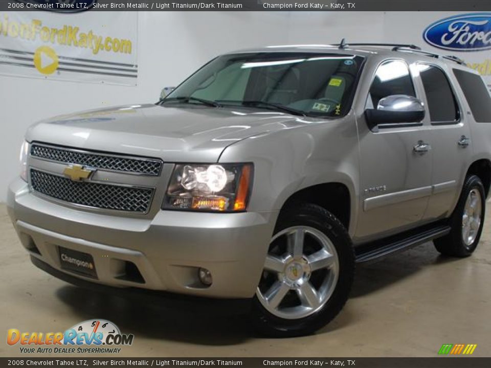 2008 Chevrolet Tahoe LTZ Silver Birch Metallic / Light Titanium/Dark Titanium Photo #1
