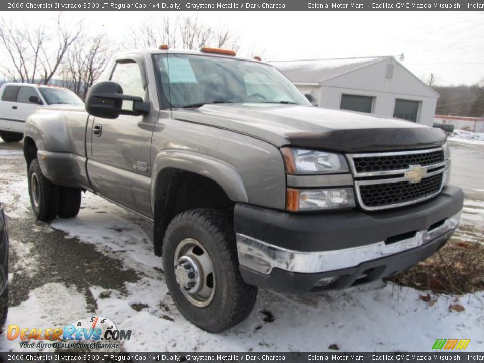 2006 Chevrolet Silverado 3500 LT Regular Cab 4x4 Dually Graystone Metallic / Dark Charcoal Photo #3