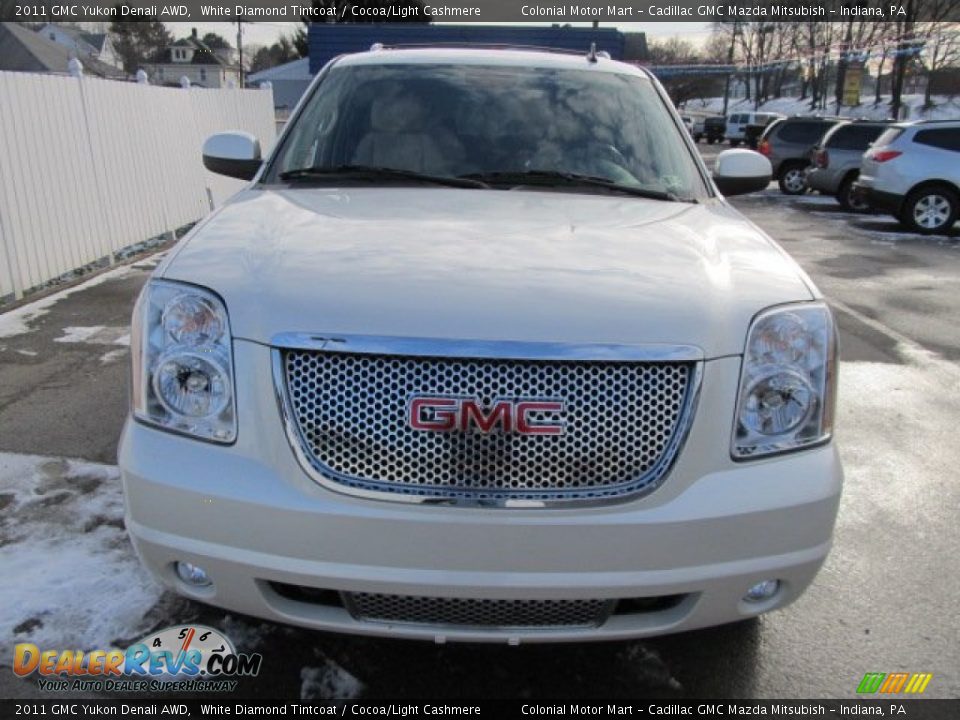 2011 GMC Yukon Denali AWD White Diamond Tintcoat / Cocoa/Light Cashmere Photo #3