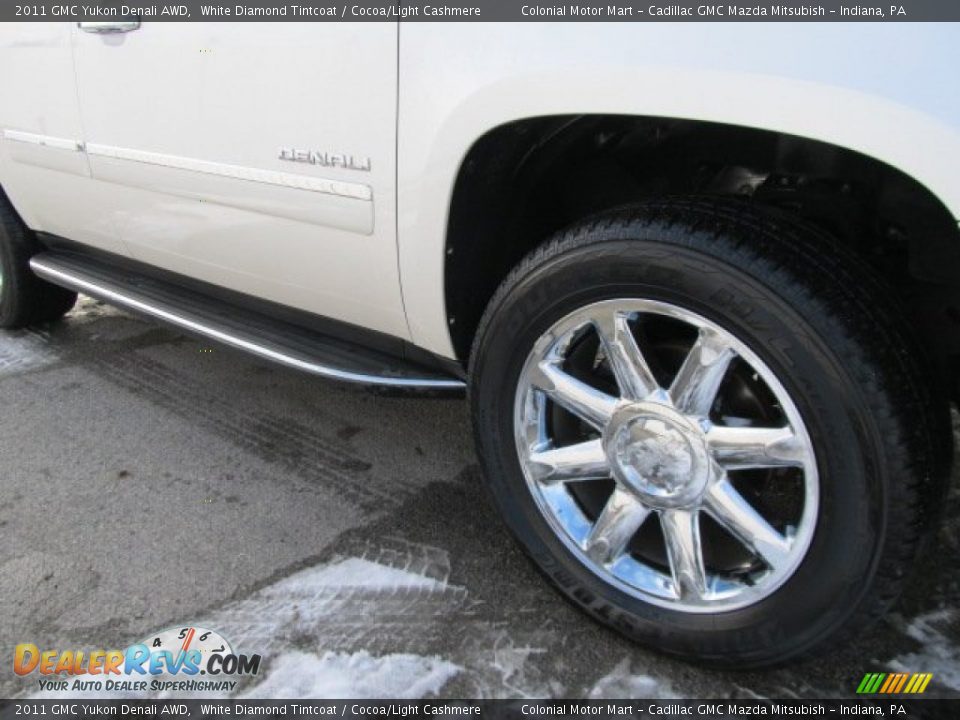 2011 GMC Yukon Denali AWD White Diamond Tintcoat / Cocoa/Light Cashmere Photo #5