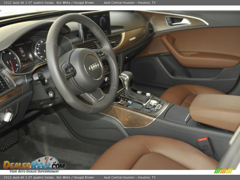 Nougat Brown Interior - 2012 Audi A6 3.0T quattro Sedan Photo #16