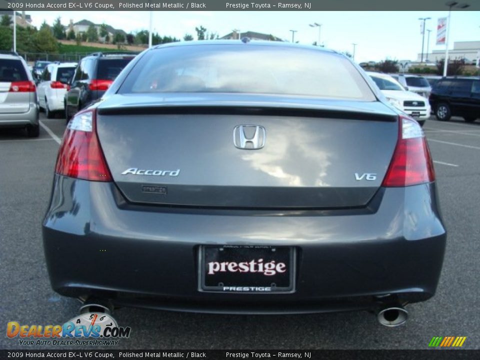 2009 Honda Accord EX-L V6 Coupe Polished Metal Metallic / Black Photo #5