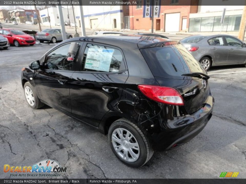 2012 Mazda MAZDA2 Sport Brilliant Black / Black Photo #3