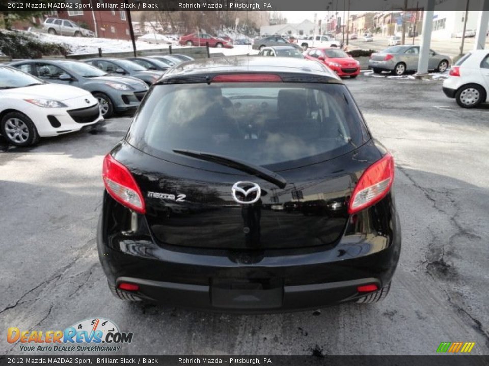 2012 Mazda MAZDA2 Sport Brilliant Black / Black Photo #4