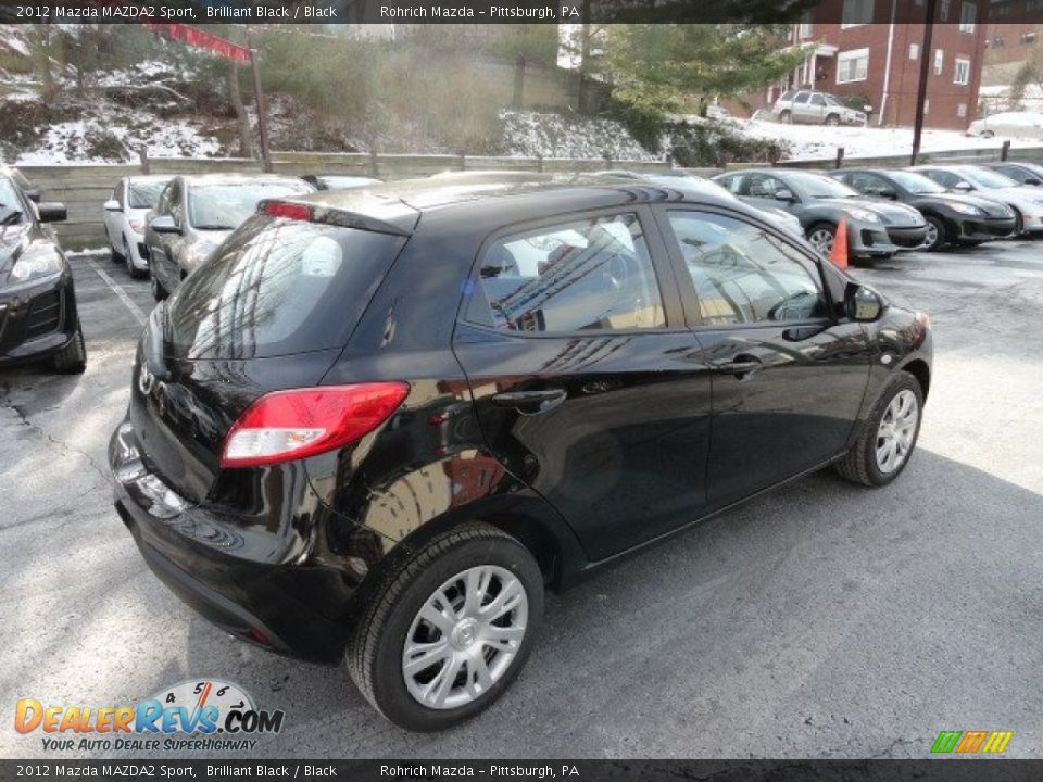 2012 Mazda MAZDA2 Sport Brilliant Black / Black Photo #5
