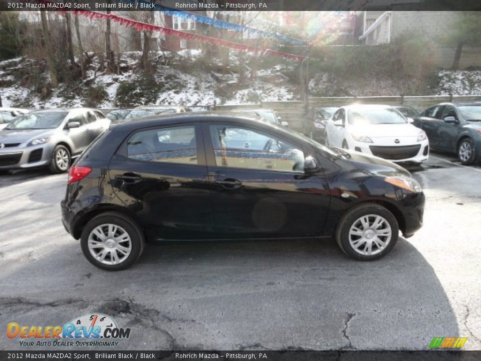 2012 Mazda MAZDA2 Sport Brilliant Black / Black Photo #6