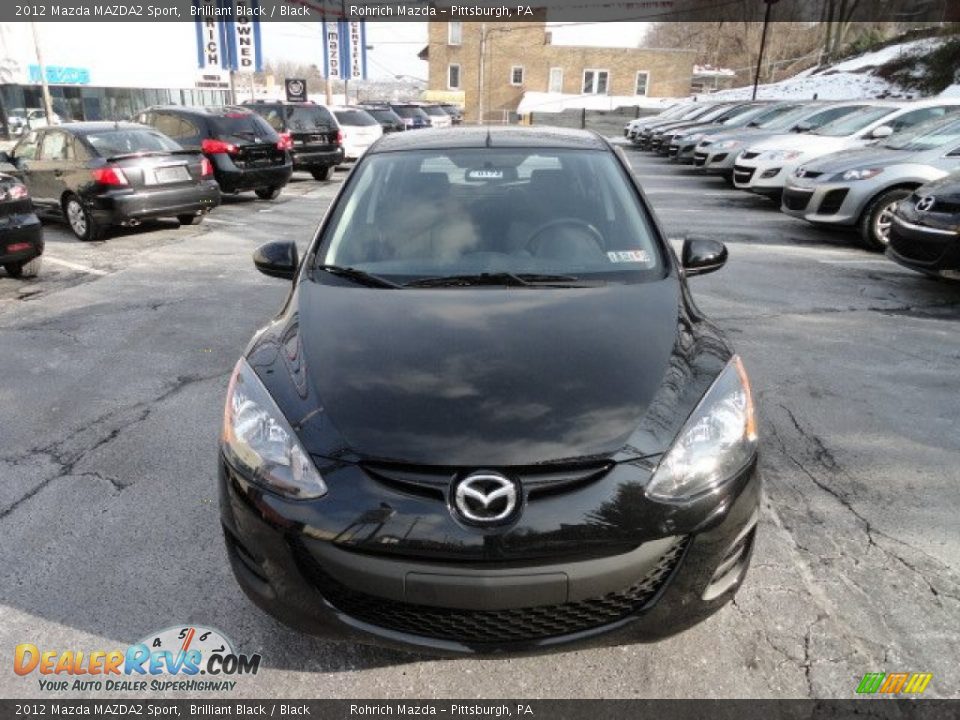 2012 Mazda MAZDA2 Sport Brilliant Black / Black Photo #8