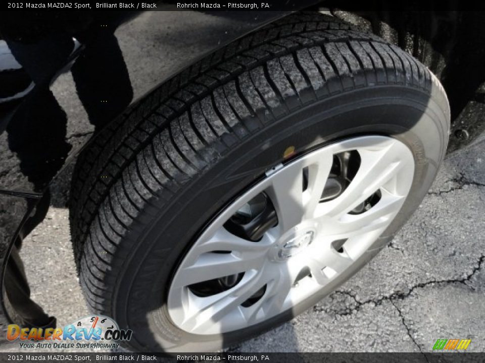 2012 Mazda MAZDA2 Sport Brilliant Black / Black Photo #9