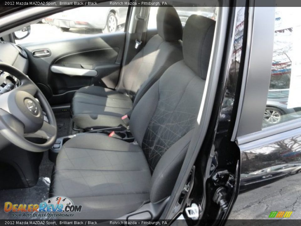 2012 Mazda MAZDA2 Sport Brilliant Black / Black Photo #10