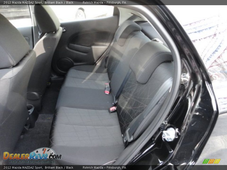 2012 Mazda MAZDA2 Sport Brilliant Black / Black Photo #11
