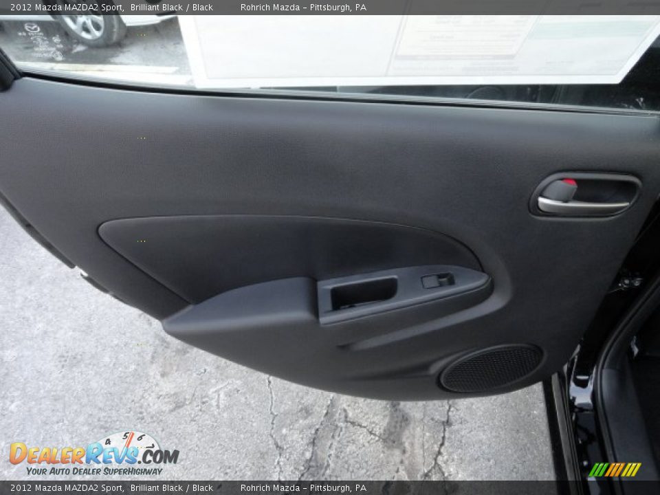 2012 Mazda MAZDA2 Sport Brilliant Black / Black Photo #13
