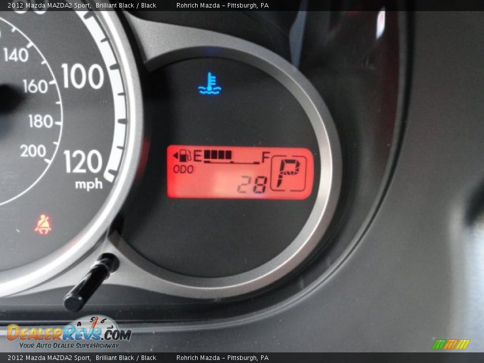 2012 Mazda MAZDA2 Sport Brilliant Black / Black Photo #19
