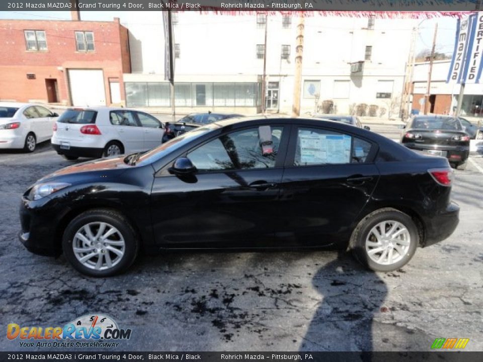 2012 Mazda MAZDA3 i Grand Touring 4 Door Black Mica / Black Photo #2
