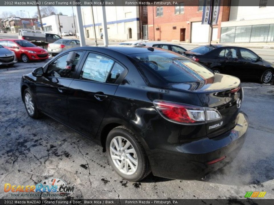 2012 Mazda MAZDA3 i Grand Touring 4 Door Black Mica / Black Photo #3