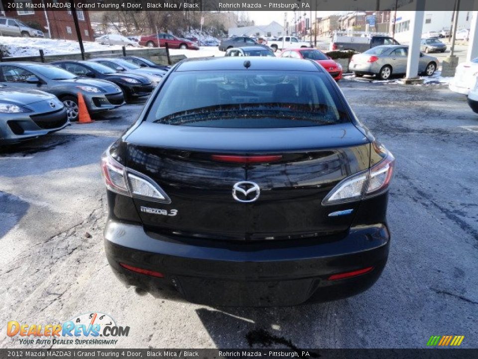 2012 Mazda MAZDA3 i Grand Touring 4 Door Black Mica / Black Photo #4