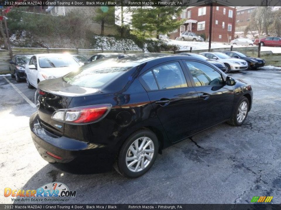 2012 Mazda MAZDA3 i Grand Touring 4 Door Black Mica / Black Photo #5