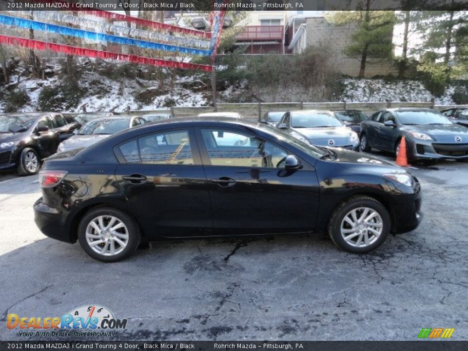 2012 Mazda MAZDA3 i Grand Touring 4 Door Black Mica / Black Photo #6