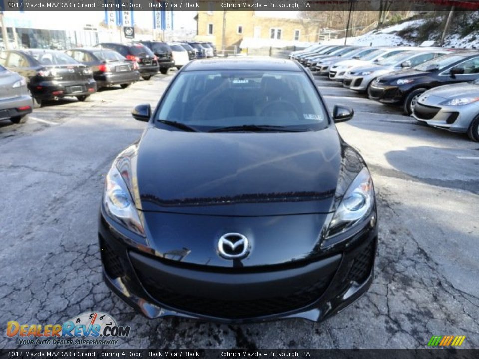2012 Mazda MAZDA3 i Grand Touring 4 Door Black Mica / Black Photo #8