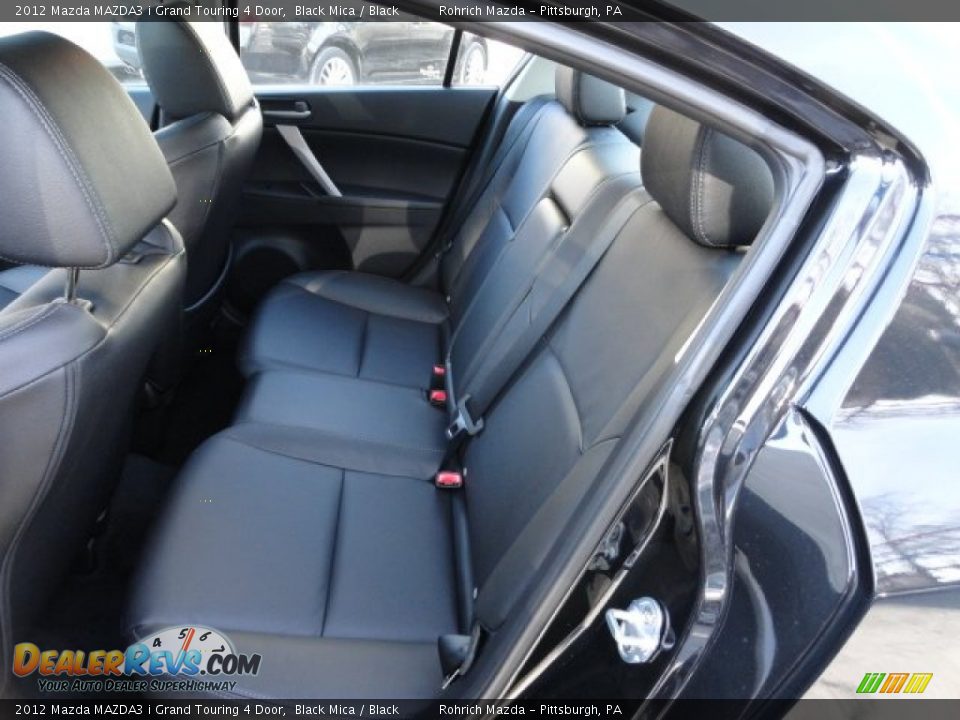 2012 Mazda MAZDA3 i Grand Touring 4 Door Black Mica / Black Photo #11