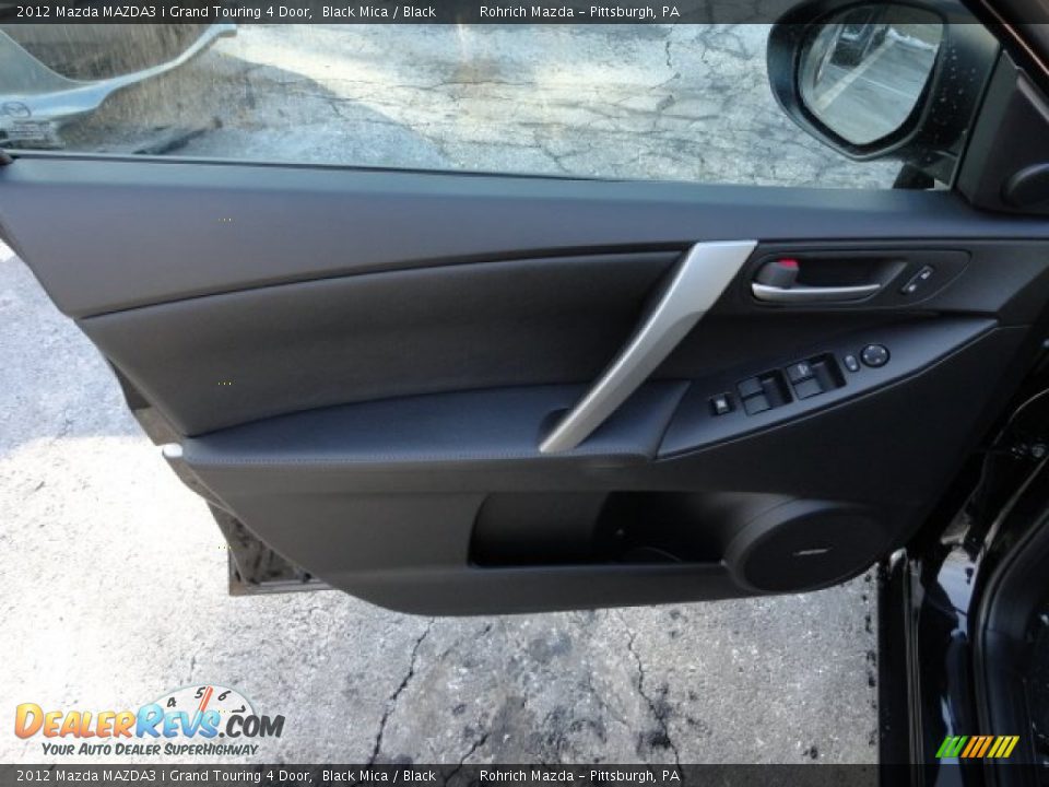 2012 Mazda MAZDA3 i Grand Touring 4 Door Black Mica / Black Photo #14