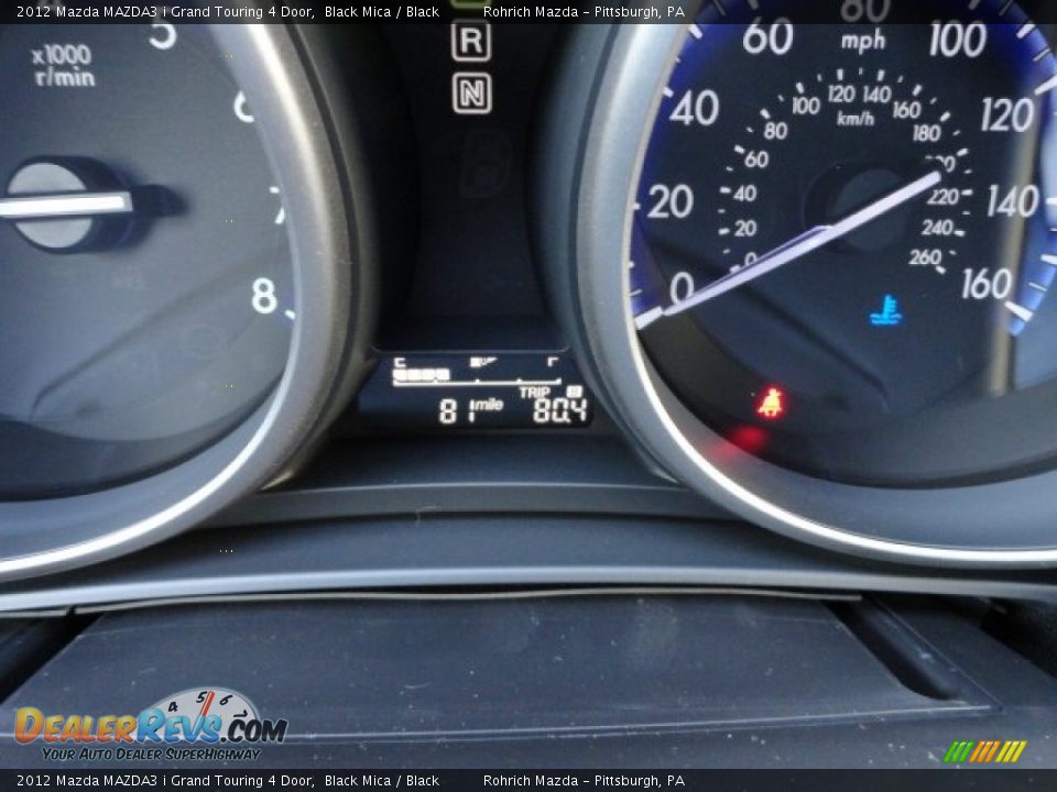 2012 Mazda MAZDA3 i Grand Touring 4 Door Black Mica / Black Photo #20
