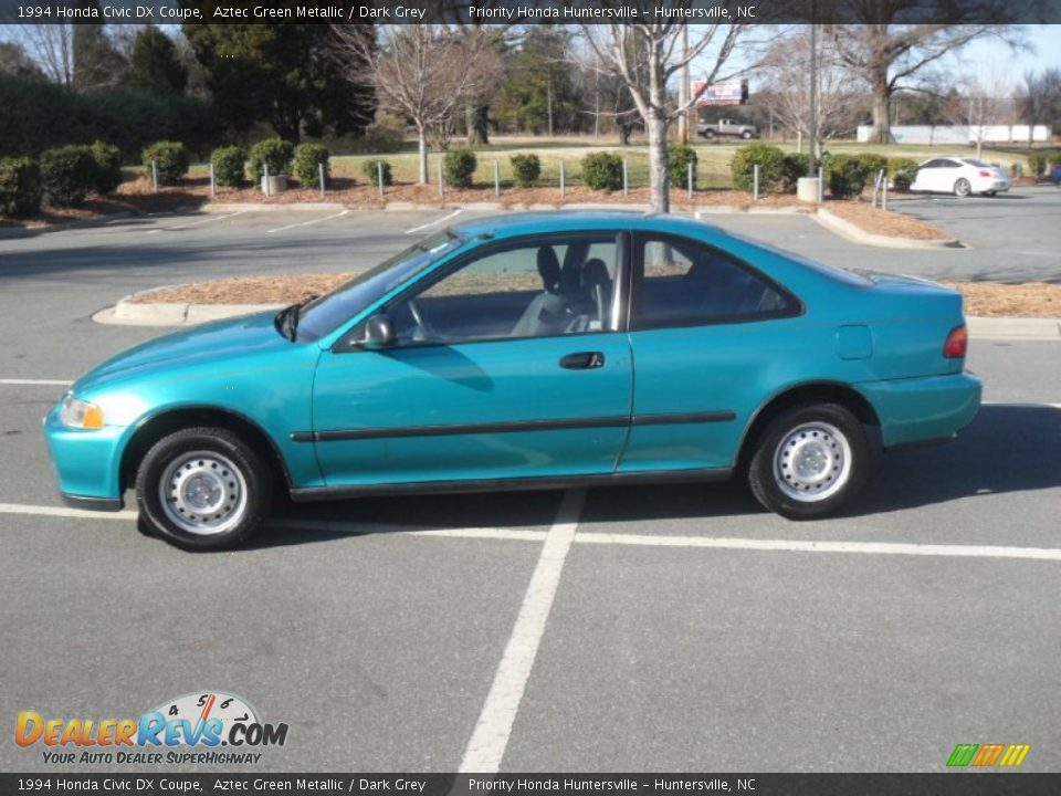 Aztec Green Metallic 1994 Honda Civic DX Coupe Photo #2