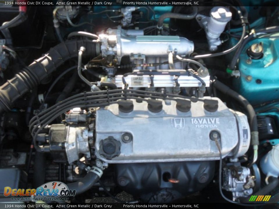 1994 Honda Civic DX Coupe 1.5 Liter SOHC 16-Valve Inline 4 Cylinder Engine Photo #20