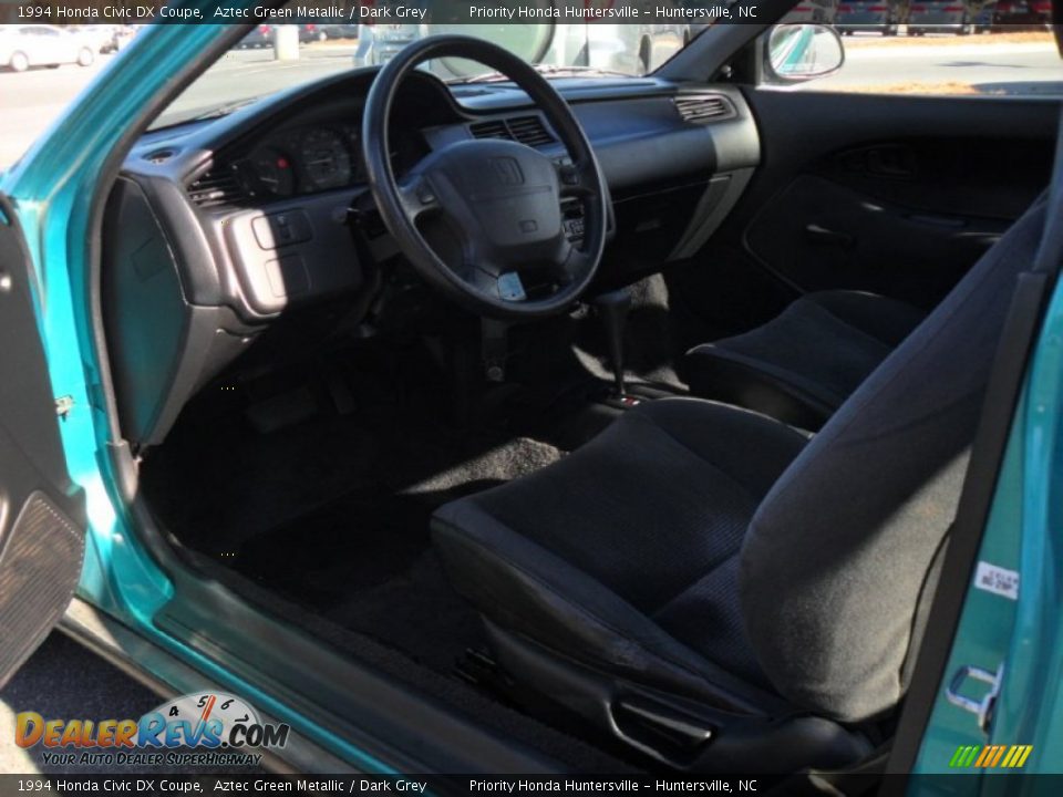 Dark Grey Interior - 1994 Honda Civic DX Coupe Photo #21