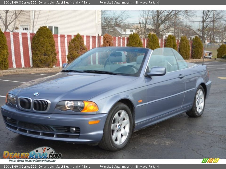 2001 BMW 3 Series 325i Convertible Steel Blue Metallic / Sand Photo #2