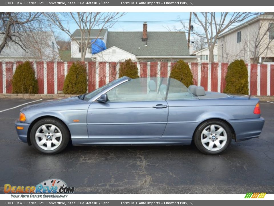 2001 BMW 3 Series 325i Convertible Steel Blue Metallic / Sand Photo #3