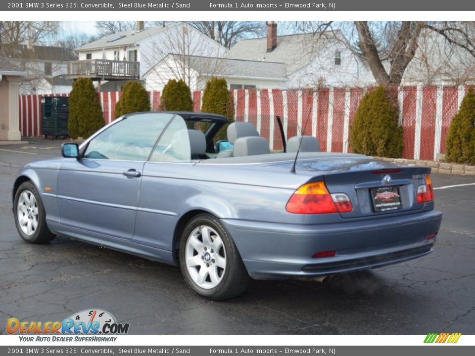 2001 BMW 3 Series 325i Convertible Steel Blue Metallic / Sand Photo #4