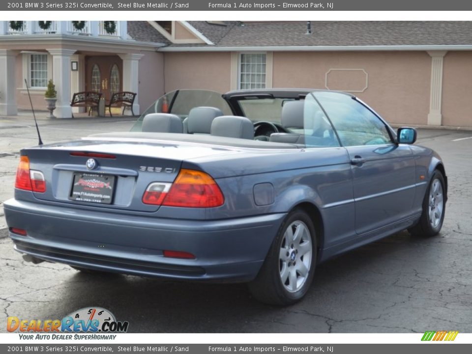2001 BMW 3 Series 325i Convertible Steel Blue Metallic / Sand Photo #6