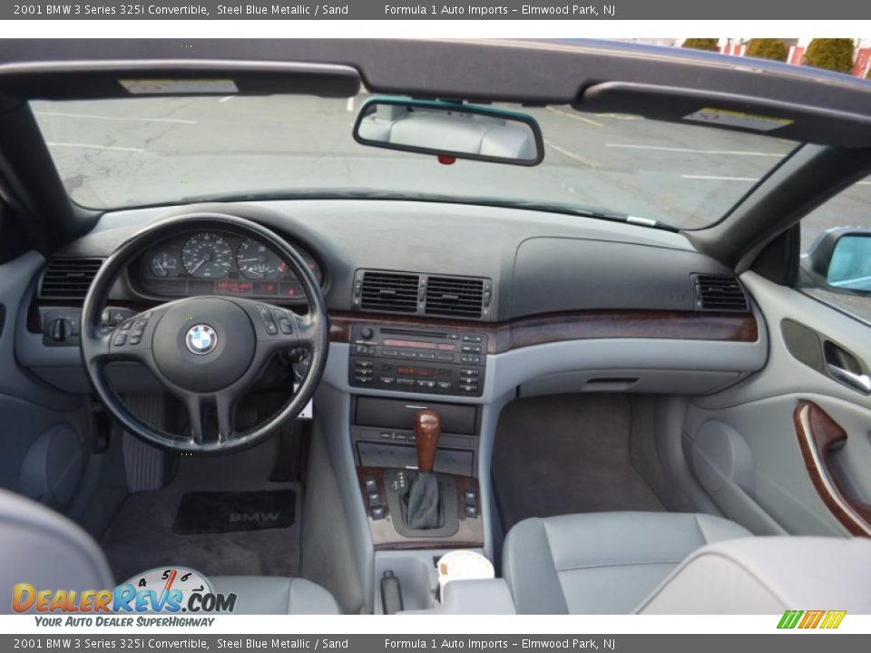 2001 BMW 3 Series 325i Convertible Steel Blue Metallic / Sand Photo #8