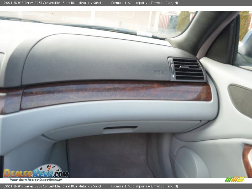 2001 BMW 3 Series 325i Convertible Steel Blue Metallic / Sand Photo #13