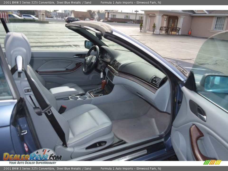 2001 BMW 3 Series 325i Convertible Steel Blue Metallic / Sand Photo #14