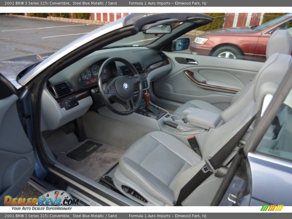 2001 BMW 3 Series 325i Convertible Steel Blue Metallic / Sand Photo #15