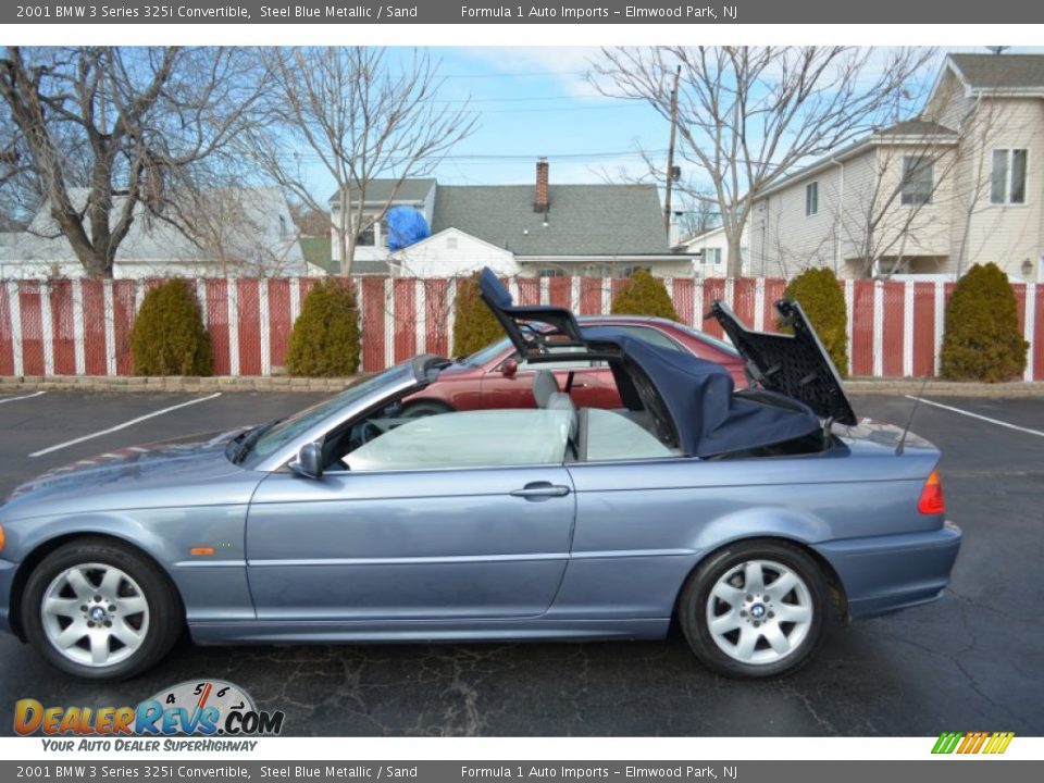 2001 BMW 3 Series 325i Convertible Steel Blue Metallic / Sand Photo #16
