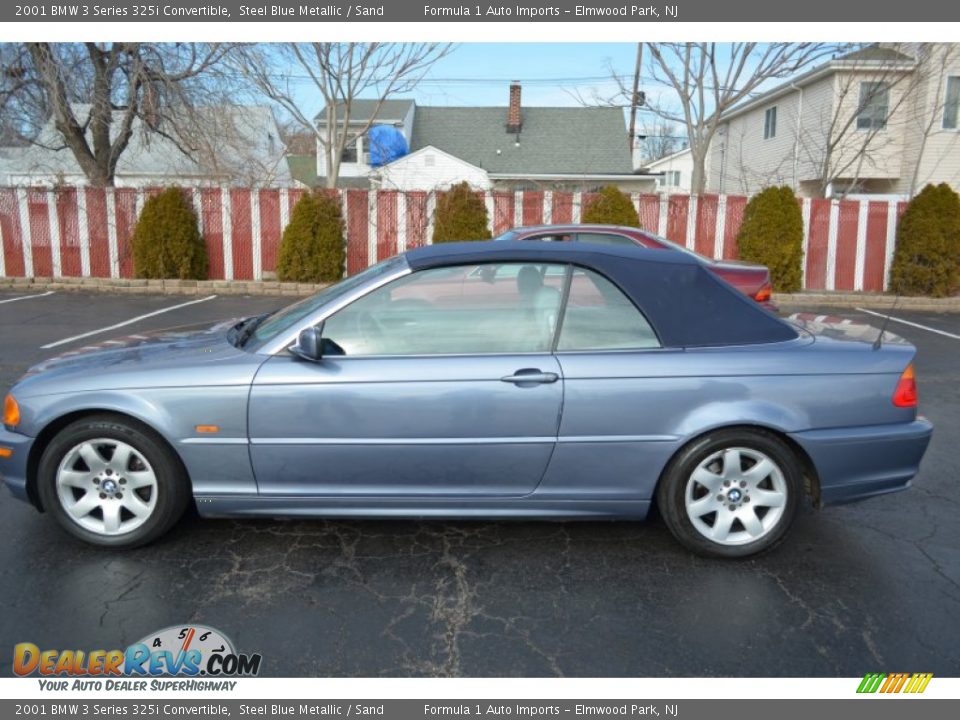 2001 BMW 3 Series 325i Convertible Steel Blue Metallic / Sand Photo #17