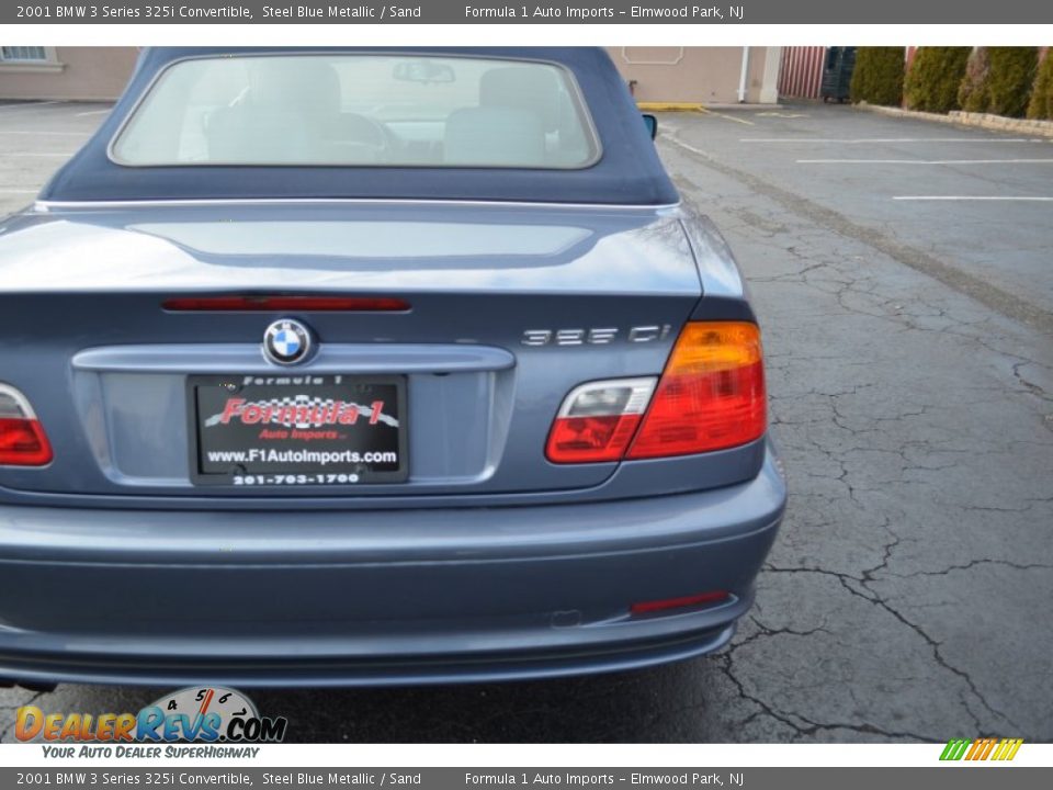 2001 BMW 3 Series 325i Convertible Steel Blue Metallic / Sand Photo #19